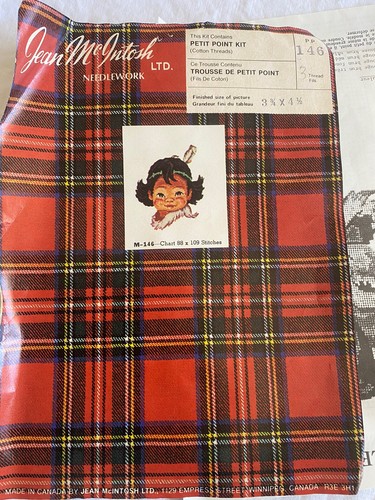 NEEDLE & THREAD Jean McIntosh 146 Little Sioux petit point kit 88x109 stitches