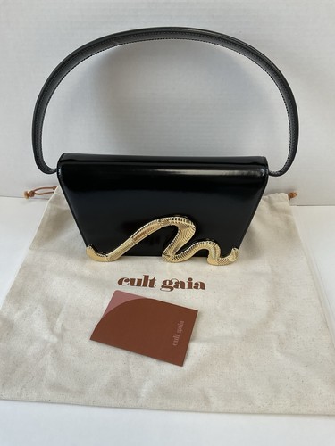 Borsa a tracolla CULT GAIA Livi in pelle NERA