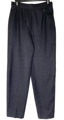 Pantalone abito VALENTINO Studio grigio antracite 100% lana italiana zip laterale 42 8 US M