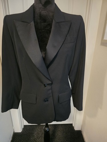 SAINT LAURENT (YSL) YSL GIACCA SMOKING DONNA TAGLIA 42 Nero