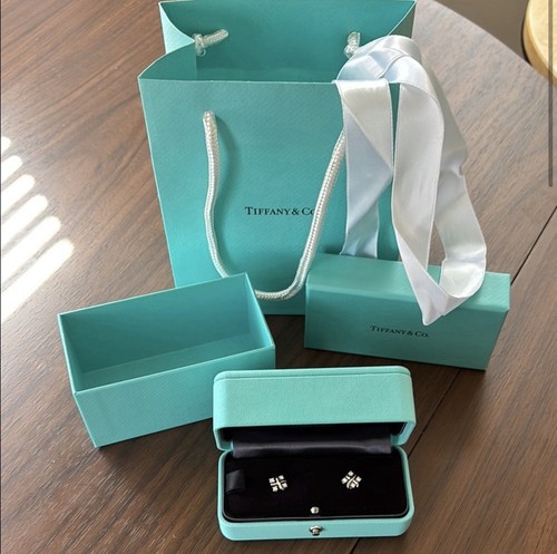 TIFFANY & CO. Sixteen Stone by Tiffany Earrings in Platinum with Diamonds