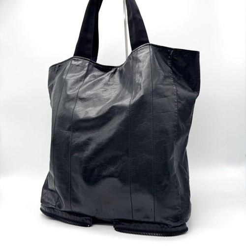 MAISON MARGIELA Maison Martin Margiela 11 Leather Sailor Tote Bag Black Folda Large Cap U