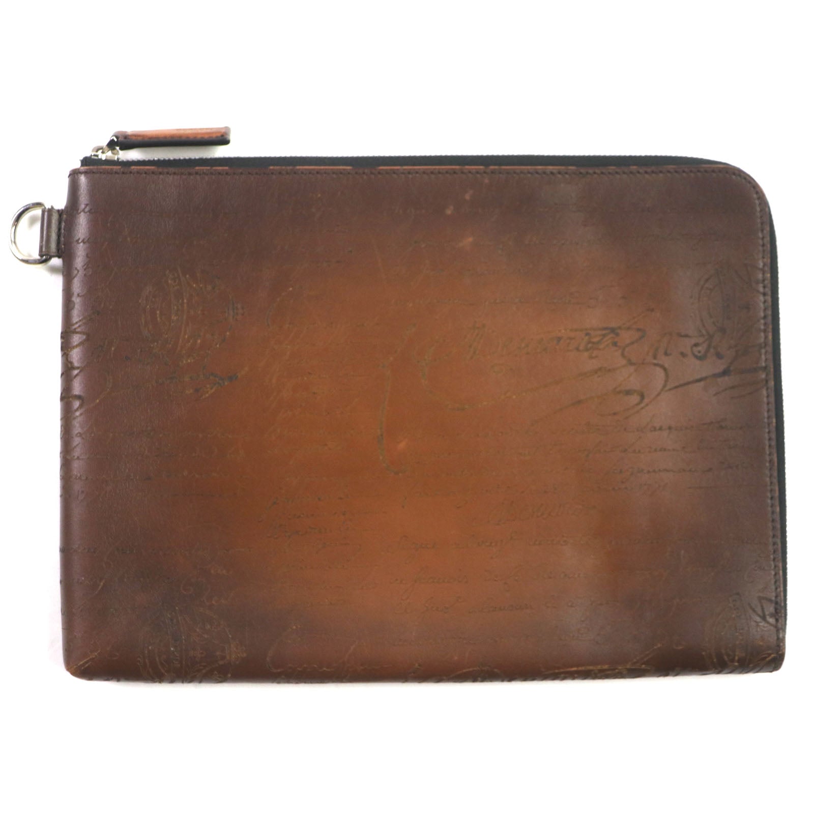 Berluti Clutch bag Main: Scritto leather CACAO INTENSO Nino GM mens Used Authentic