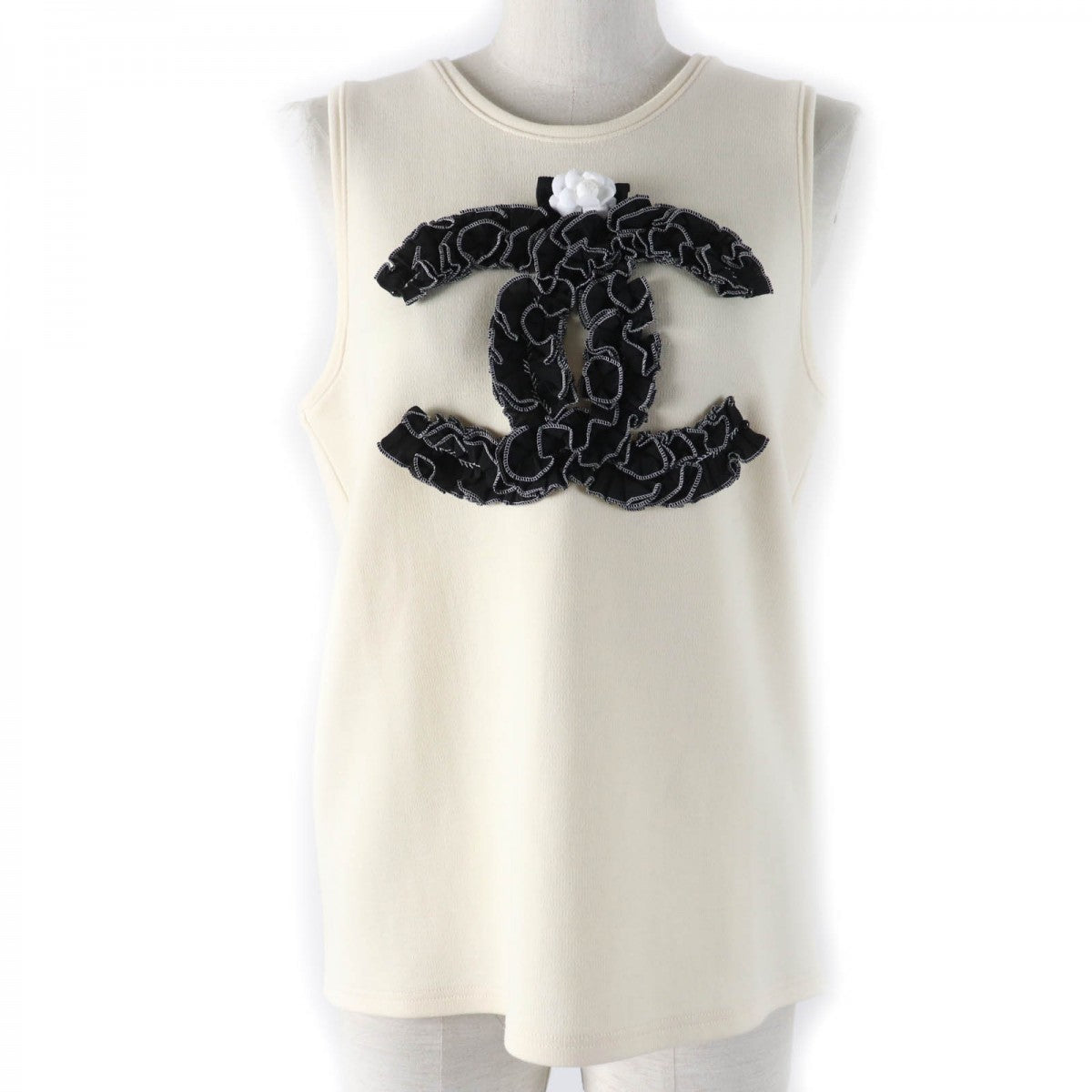 CHANEL tops 20A P64484V21533 Main: 100% wool Ivory Women 42 Used Authentic