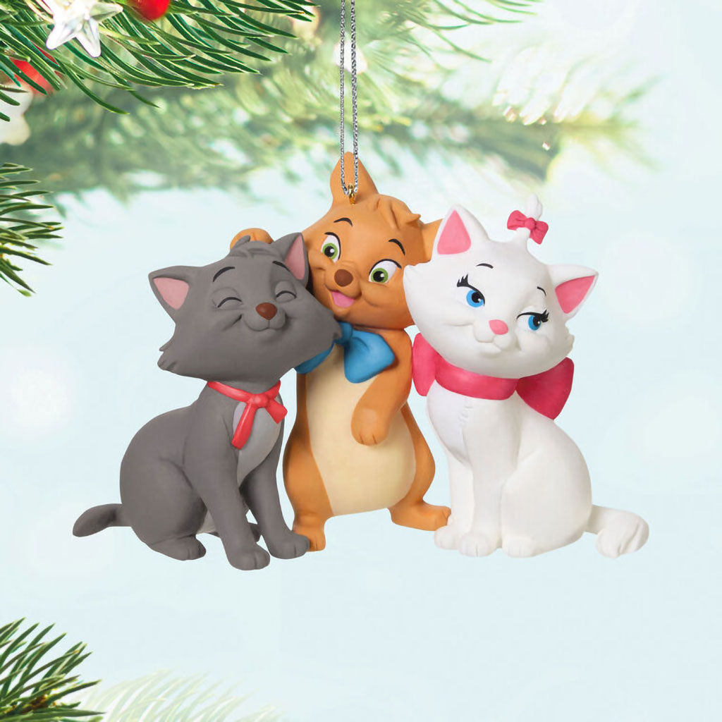 HALLMARK CARDS Hallmark : 2025 Keepsake Disney The Aristocats 55th Anniversary Berlioz  Toulouse and Marie Ornament (53)