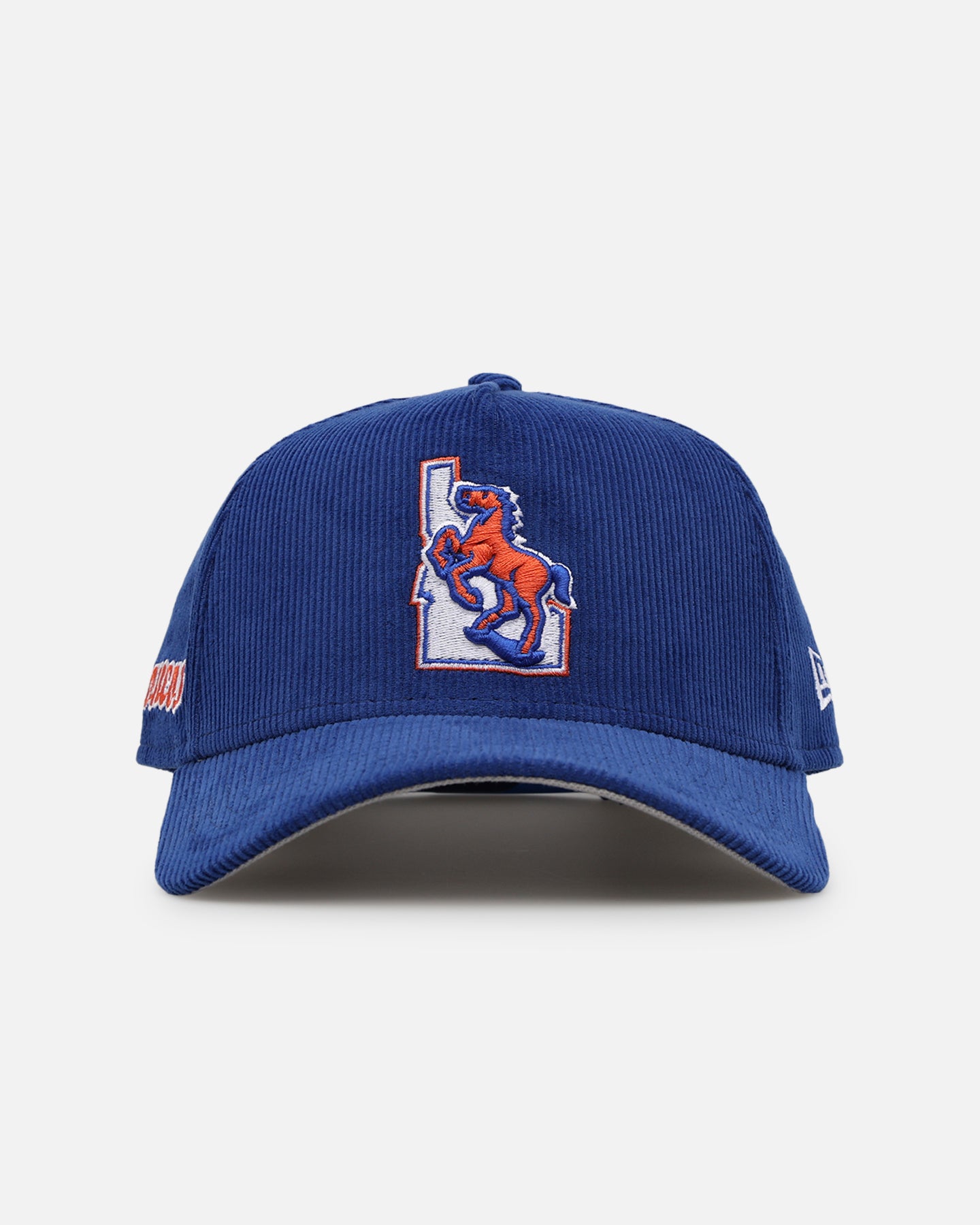 New Era Boise State Broncos 'Boise State University' 9FORTY A Frame Corduroy Snapback Blue