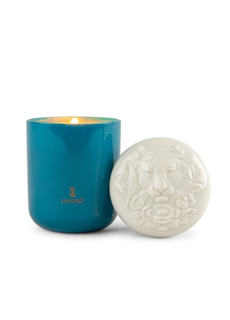 LLADRO Tiger Candle  Moonlight
