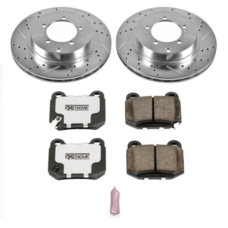 POWERSTOP Power Stop 03 06 Mitsubishi Lancer Rear Z26 Street Warrior Brake Kit