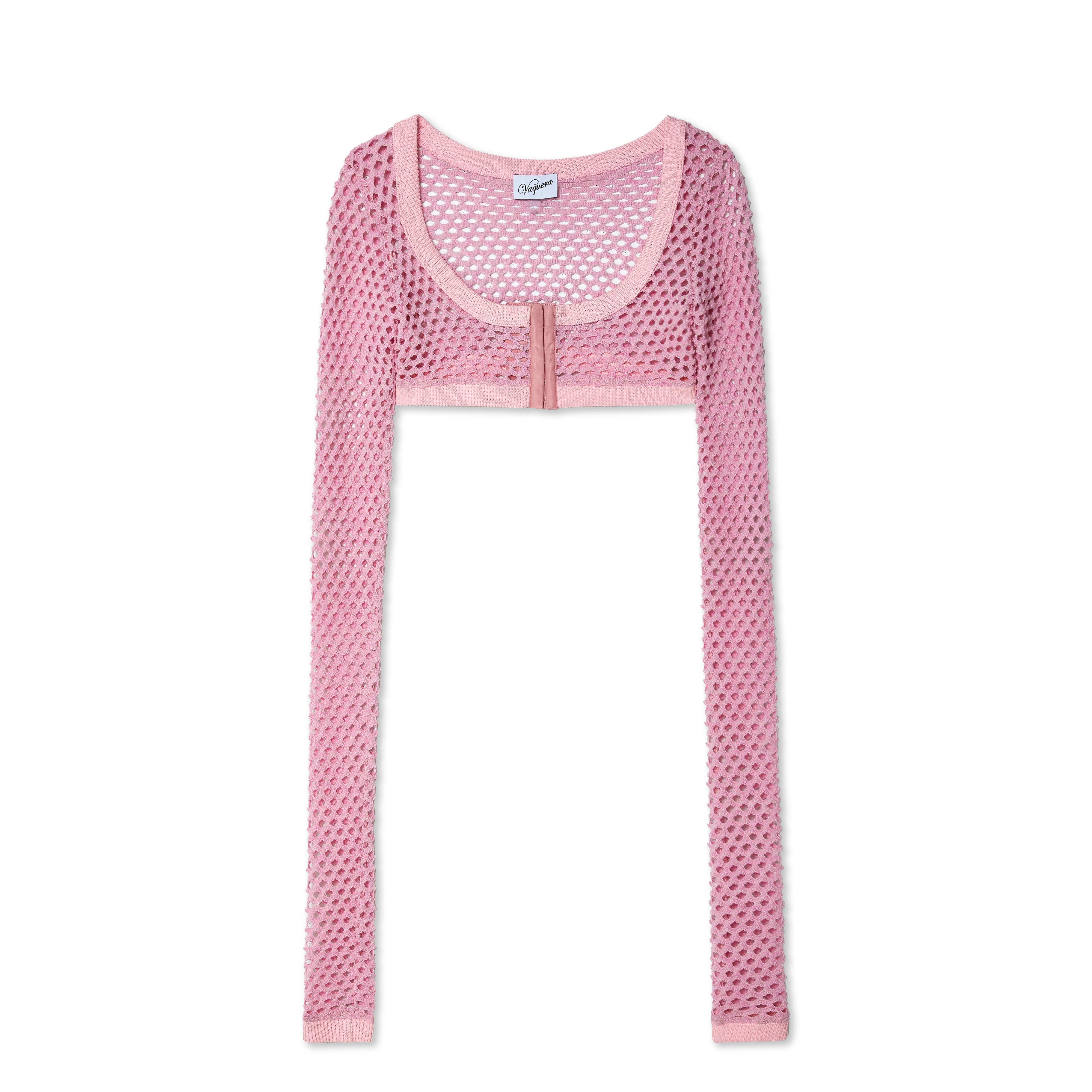 Vaquera   Women's Fishnet Bolero   (Pink)