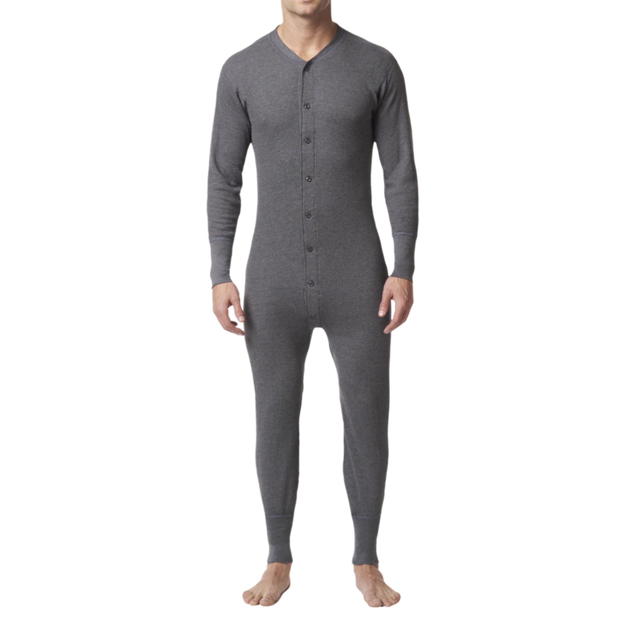 STANFIELDS Stanfield's Men's Long Underwear 6603   Waffle Knit Poly/Cotton, Trap Door with Button, Button Front, Pack of 2, Superior Insulation & Durability Sizes S XL