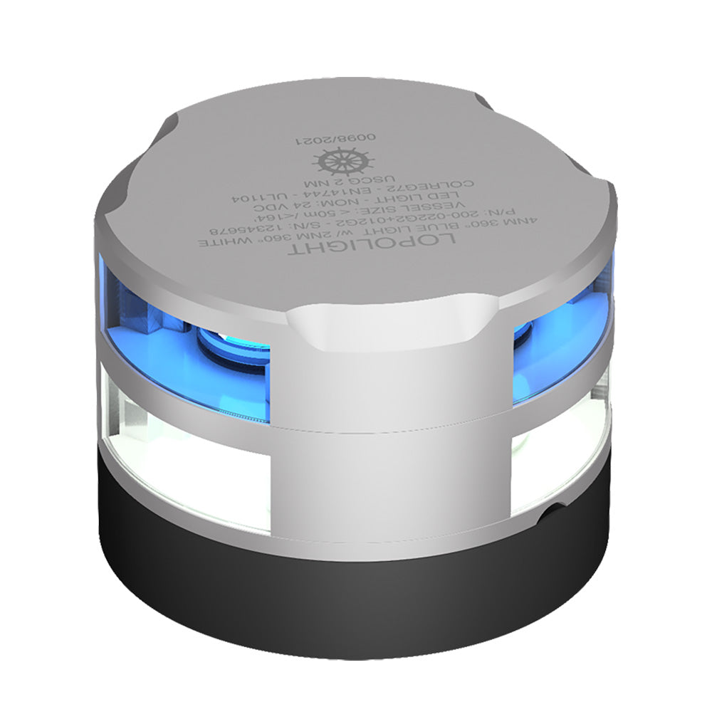 Lopolight 2nm 360 Degree Blue Dinner Light + 2nm 360 Degree White Light [200 012G2+022G2]
