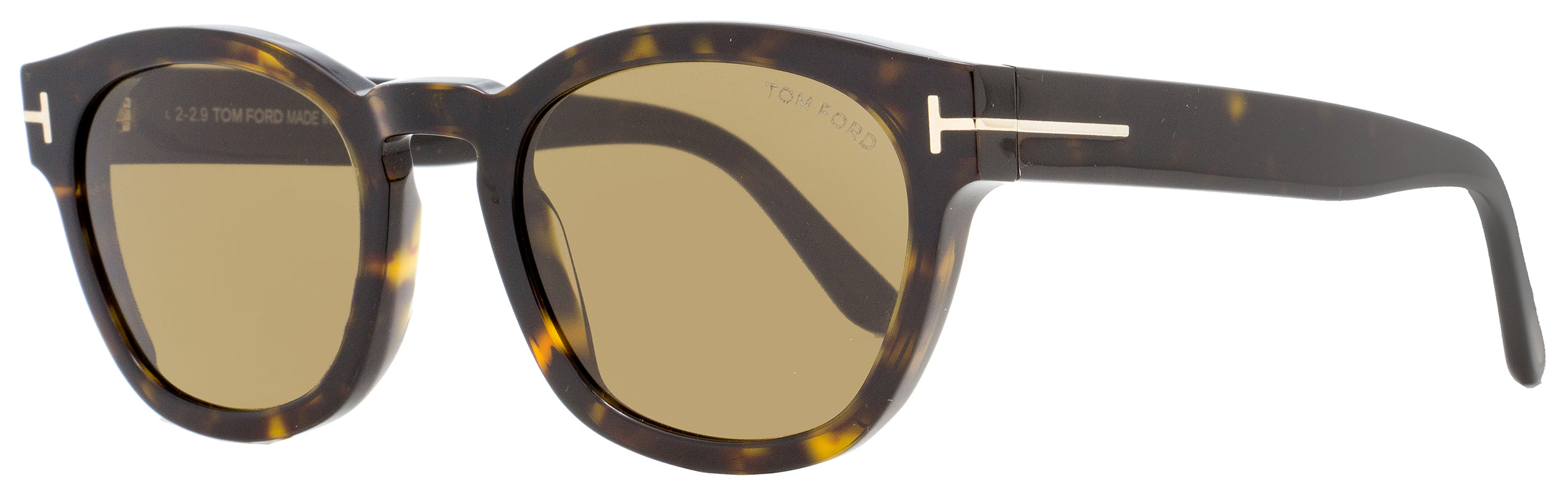 2279 Tom Ford Men's  Sunglasses TF590 Bryan 02 52J Dark Havana 51mm