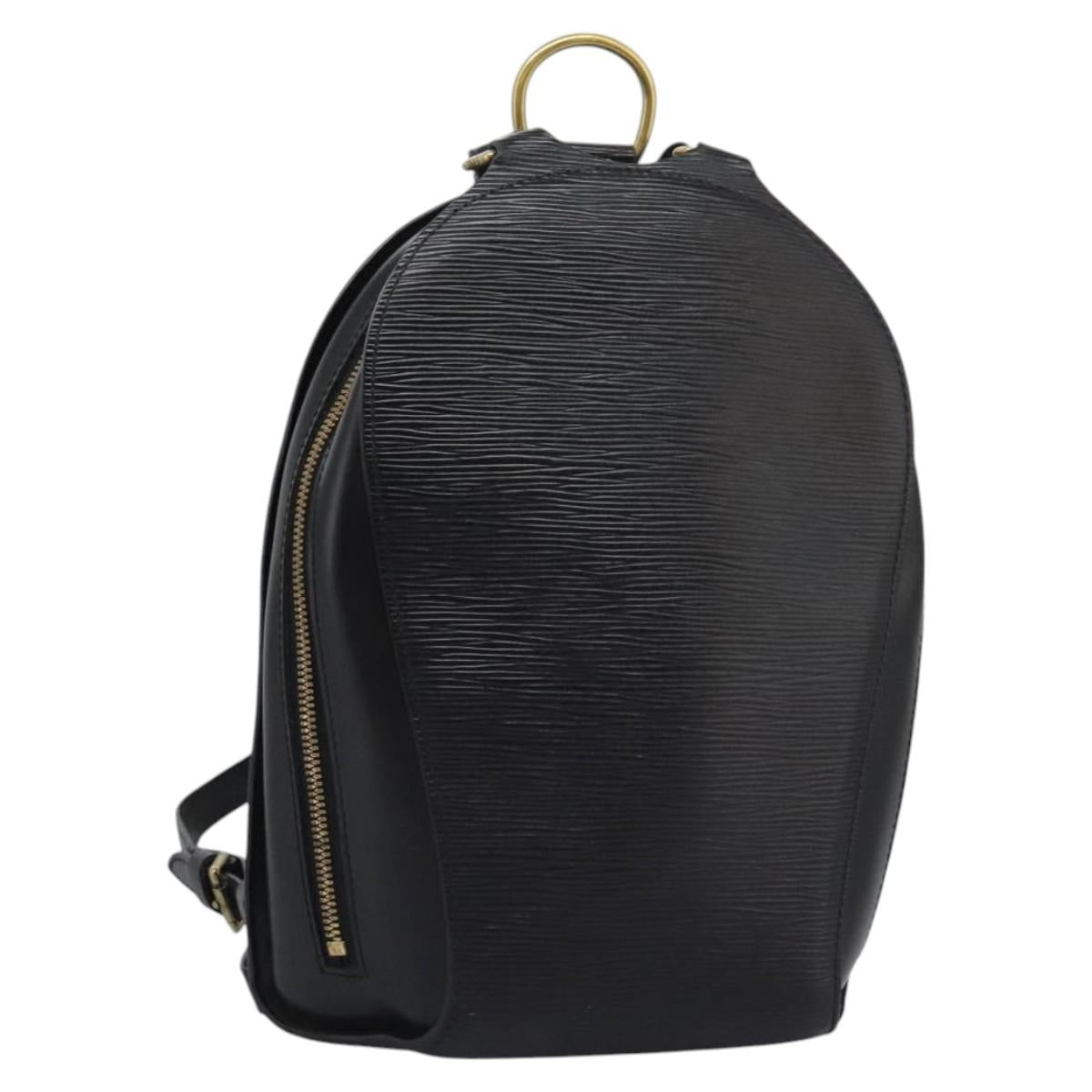 LOUIS VUITTON Epi Mabillon Backpack Black M52232 LV Auth 115093