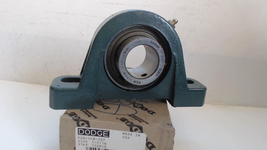 BME BEARINGS AND SURPLUS DODGE PILLOW BLOCK BEARING   P2B SCM 107   SIZE 1 7/16" BORE   NEW