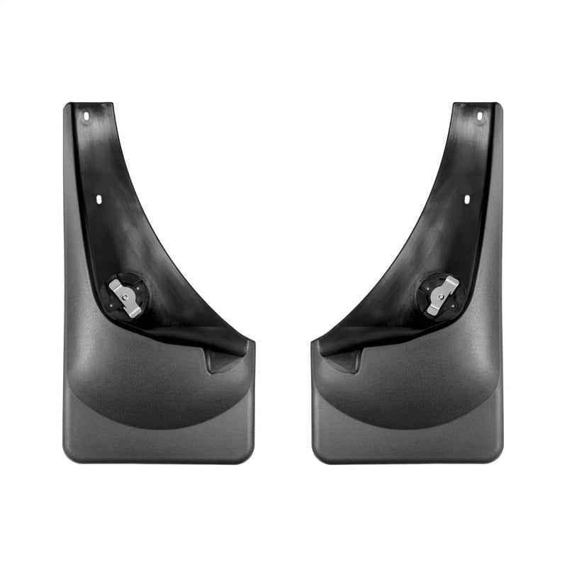 WeatherTech 21 22 Ford F 150 Raptor No Drill MudFlaps (Front + Mid + Rear Set)   Black