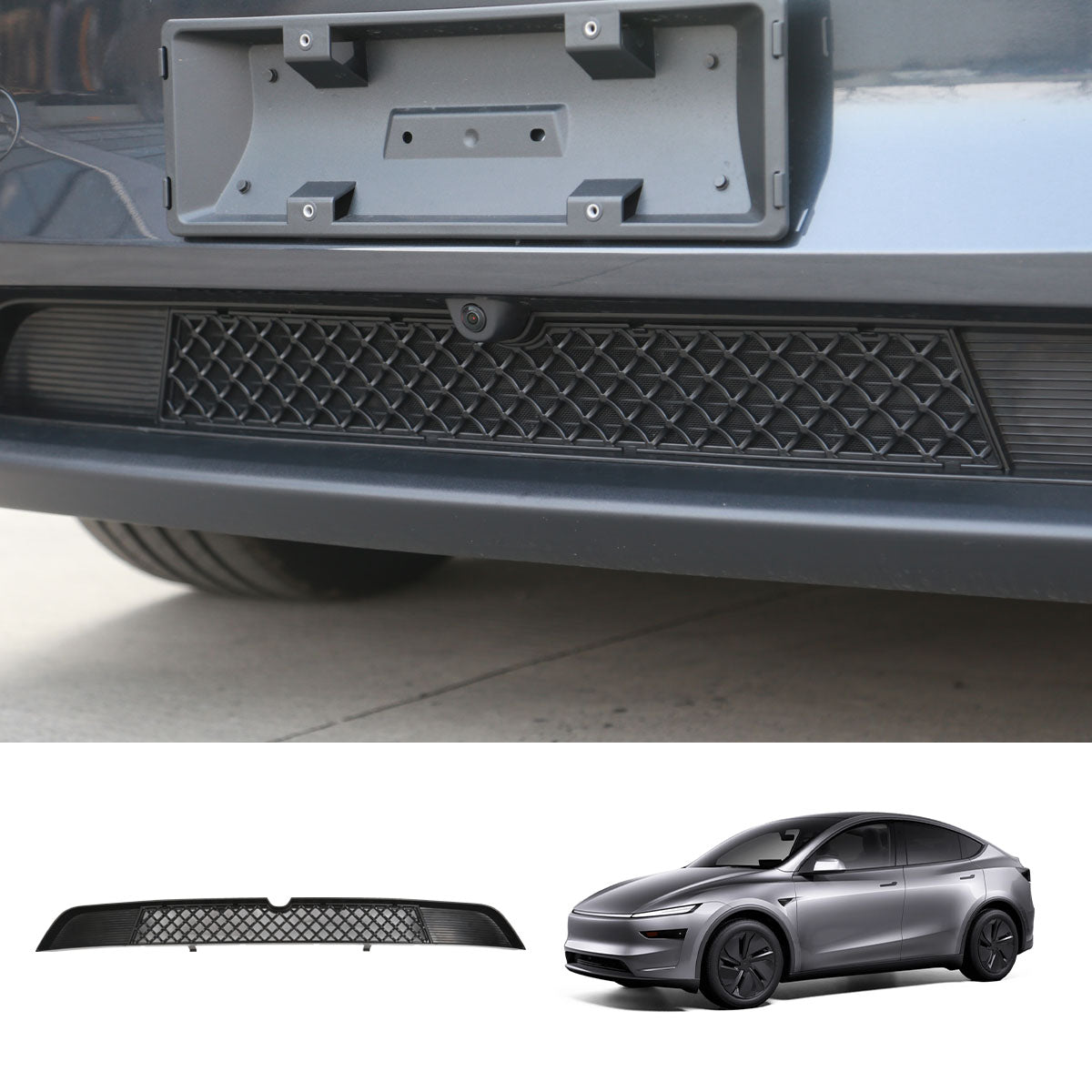 TESLAUNCH Front Bumper Bug Protection Mesh Grill for Tesla Model Y Juniper 2025+