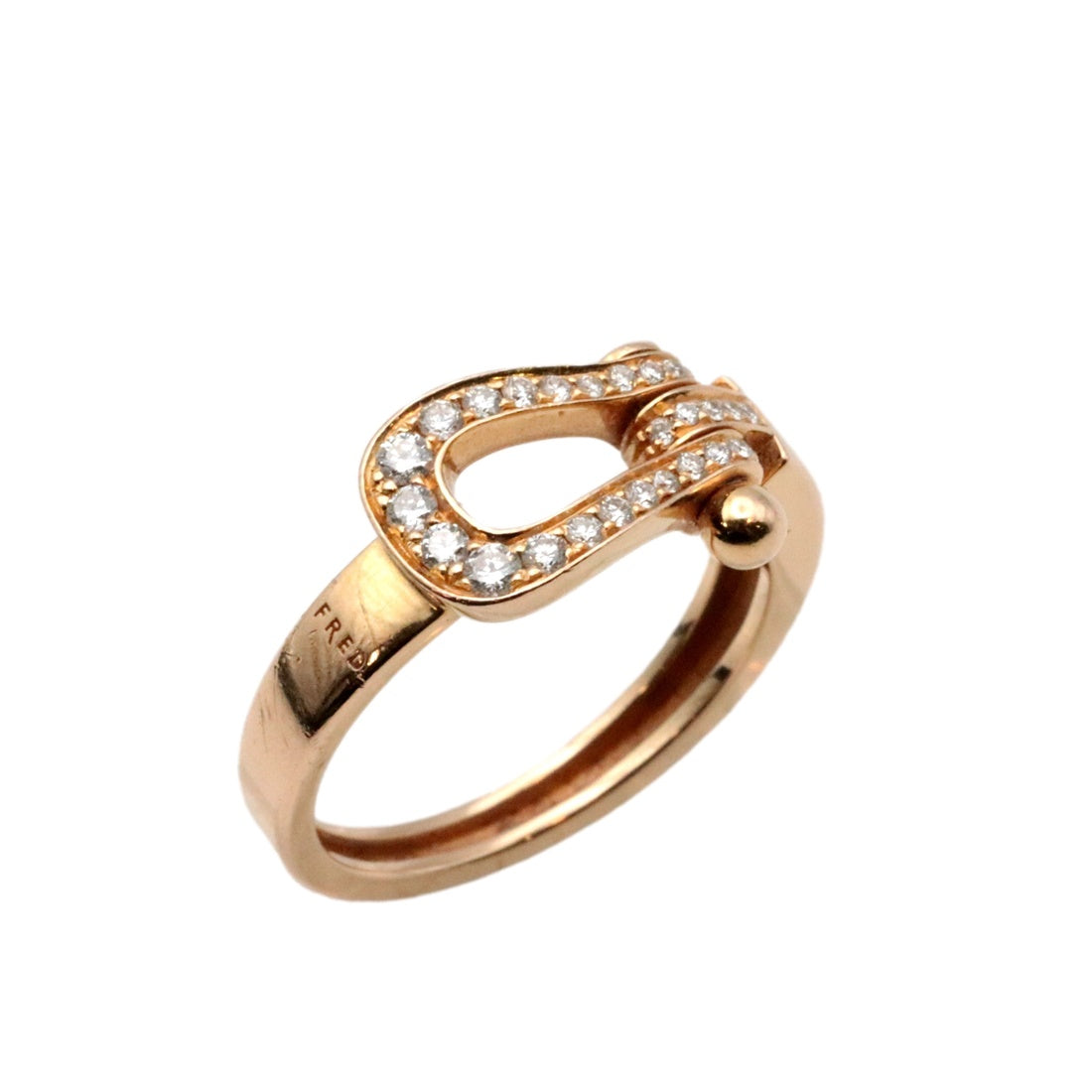 FRED Ring Diamond  Au750 K18PG gold Women 50 Used Authentic