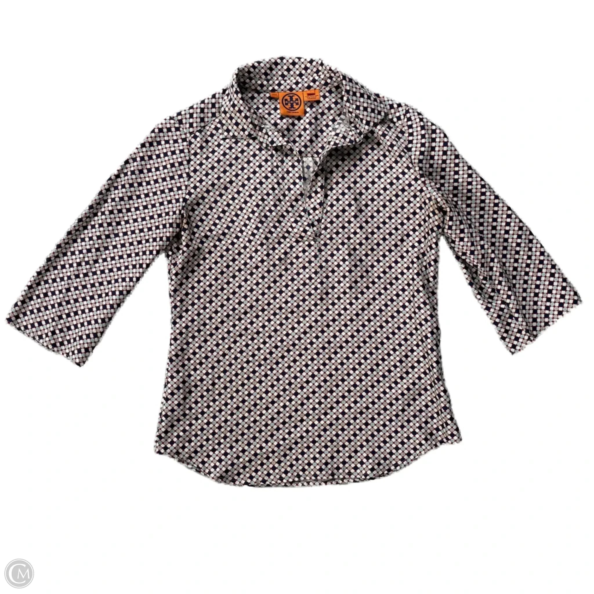 CLOTHES MENTOR SPRINGFIELD  PENNSYLVANIA Top 3 4 Sleeve Designer By Tory Burch In Multi colored  Size: Xs
