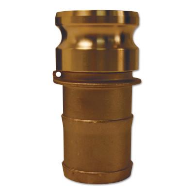 Dixon Valve Global Type E Adapters, 2 1/2 in, Hose Barb/Male, Brass, G250 E BR
