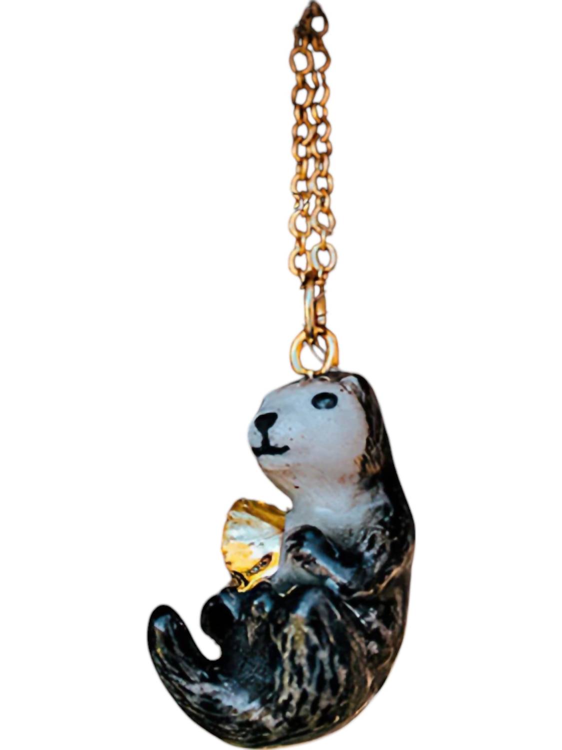 2244 Women's River Otter Necklace In Gold
