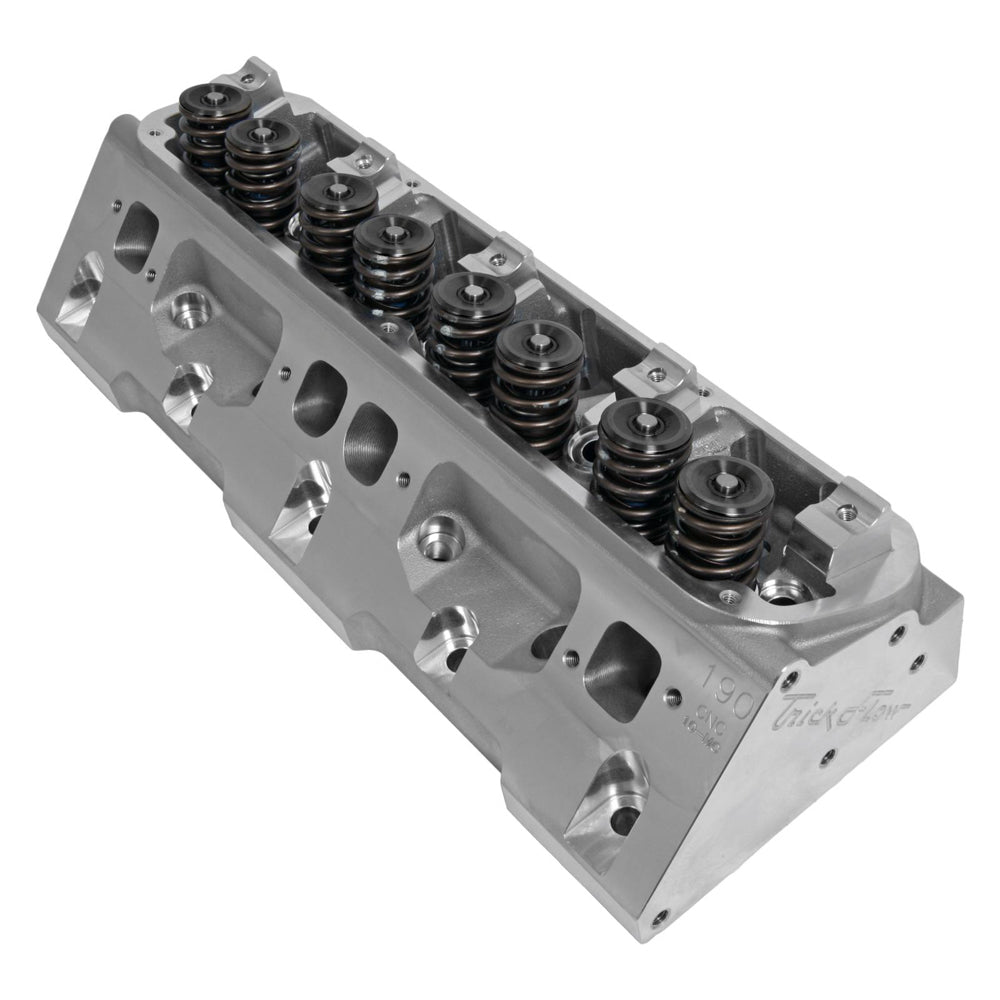 Trick Flow Power Port Cylinder Head   Assembled   2.020/1.570 in Valves   190 cc Intake   60 cc Chamber   1.460 in Springs   Small Block Mopar
