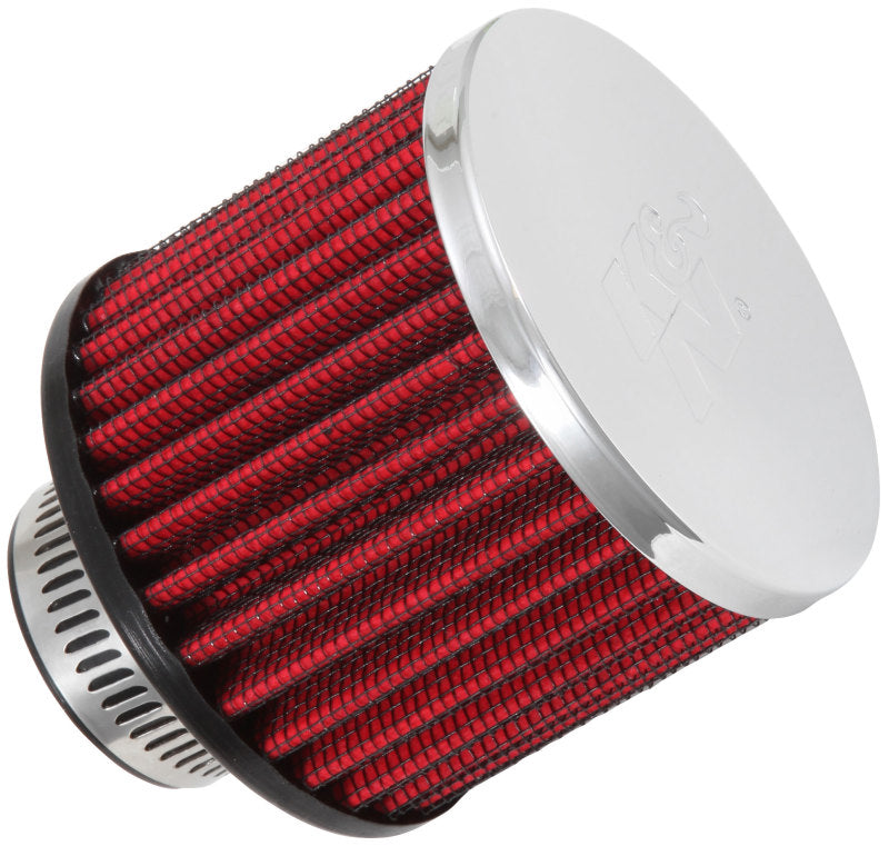 K&N ENGINEERING K&N 1.25in Flange ID x 3in OD x 2.5in H Rubber Base Crankcase Vent Filter