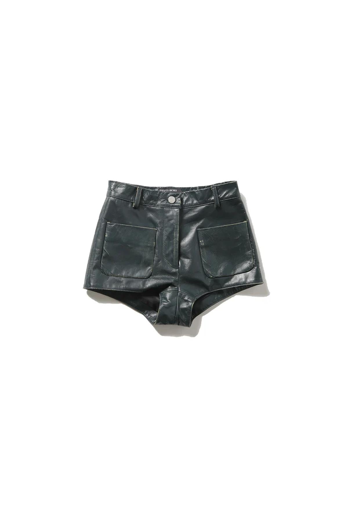 ENFANTS RICHES DÉPRIMÉS   LEATHER MICRO SHORTS