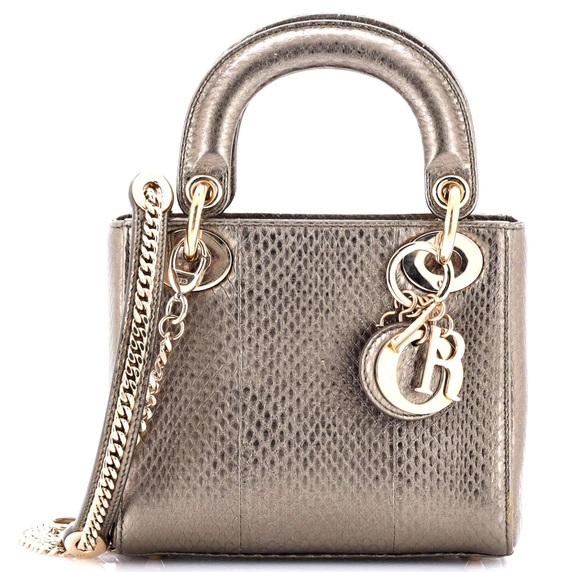 2860 Lady Dior Chain Bag Python Mini