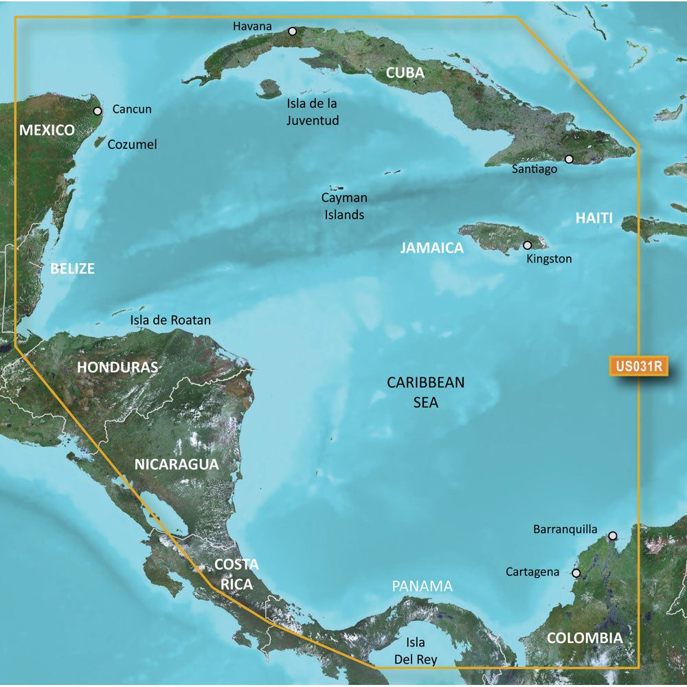 Garmin BlueChart g3 HD   HXUS031R   Southwest Caribbean   microSD/SD [010 C0732 20]