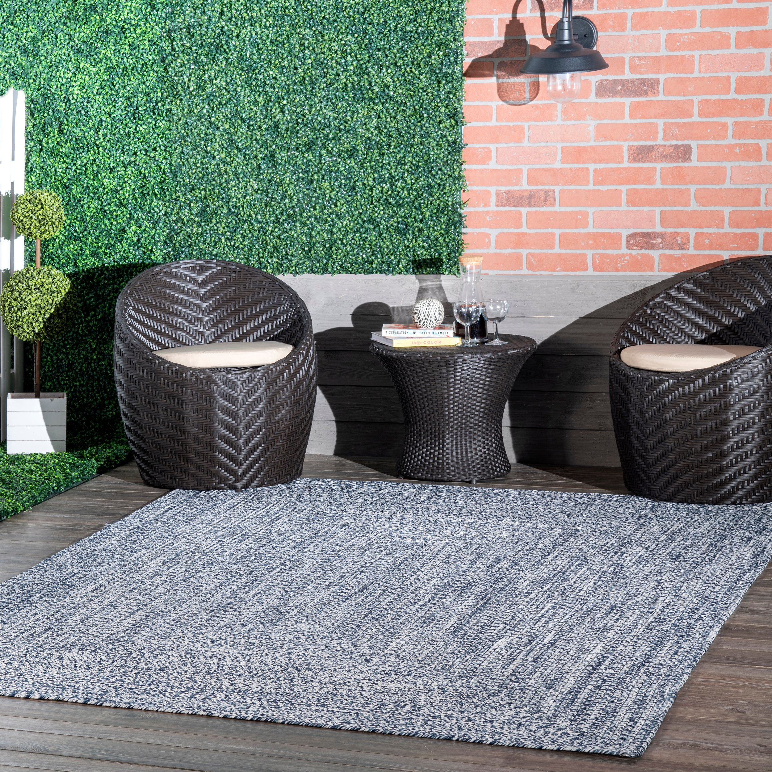 2158 nuLOOM Wynn Braided Indoor Outdoor Area Rug