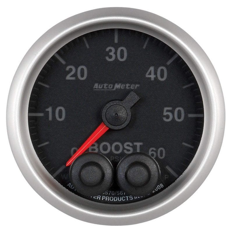 Autometer Elite 52mm 0 60 PSI Boost Peak & Warn w/ Electronic Control Gauge