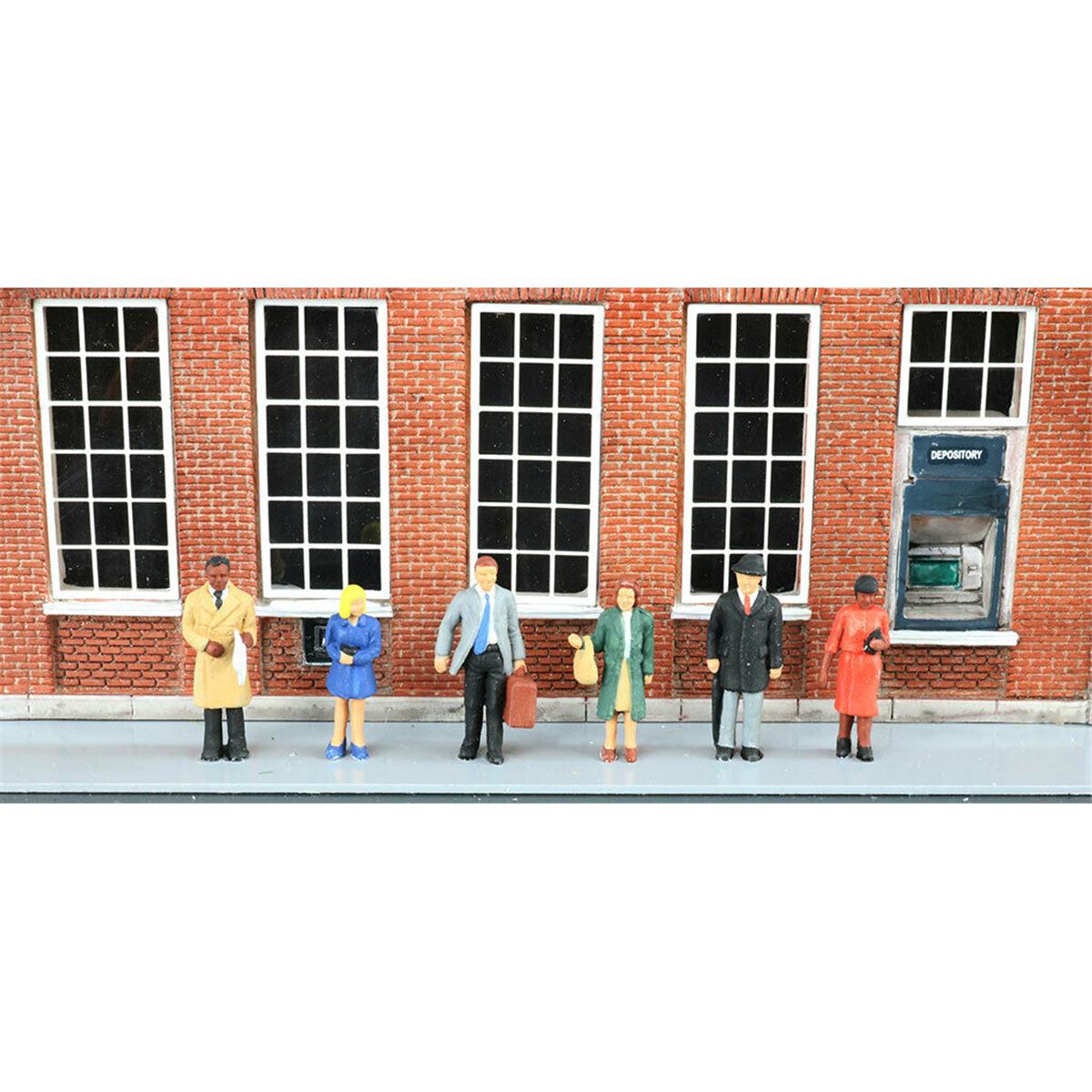 2297 Bachmann  HO Scale Standing Office Workers SceneScapes  6 Piece
