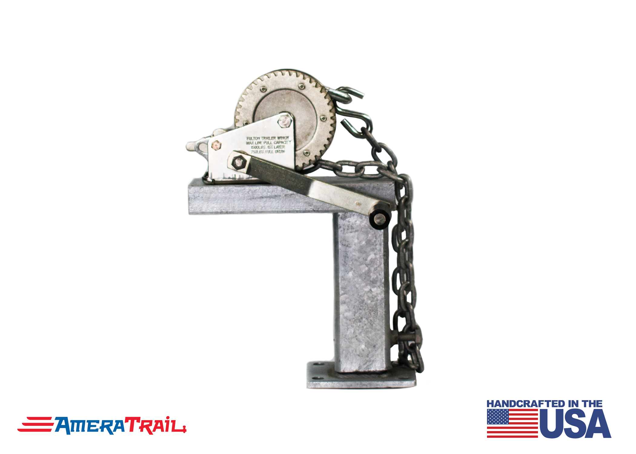 AMERA TRAIL Adjustable Winch Stand 10" Tall 90? Fixed Angle   Includes 18" Chain w/ S Hook (PLEASE ALLOW 3 5 BUSINESS DAYS FOR PRODUCTION)