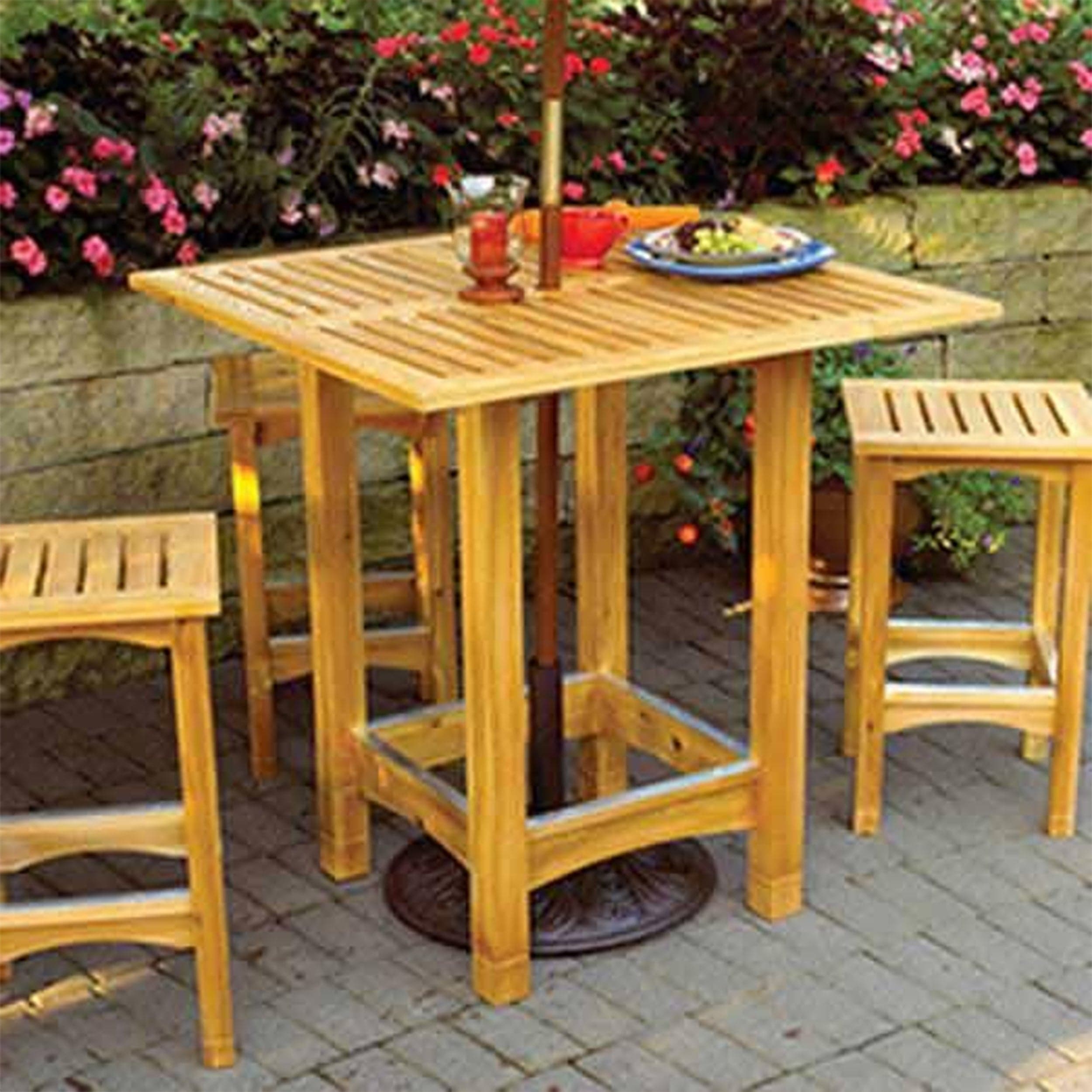WOOD MAGAZINE Downloadable Woodworking Project Plan to Build Bistro Patio Table