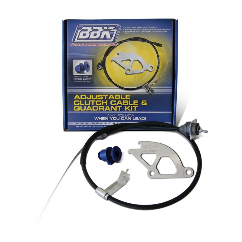 BBK 79 95 Mustang Adjustable Clutch Quadrant Cable And Firewall Adjuster Kit