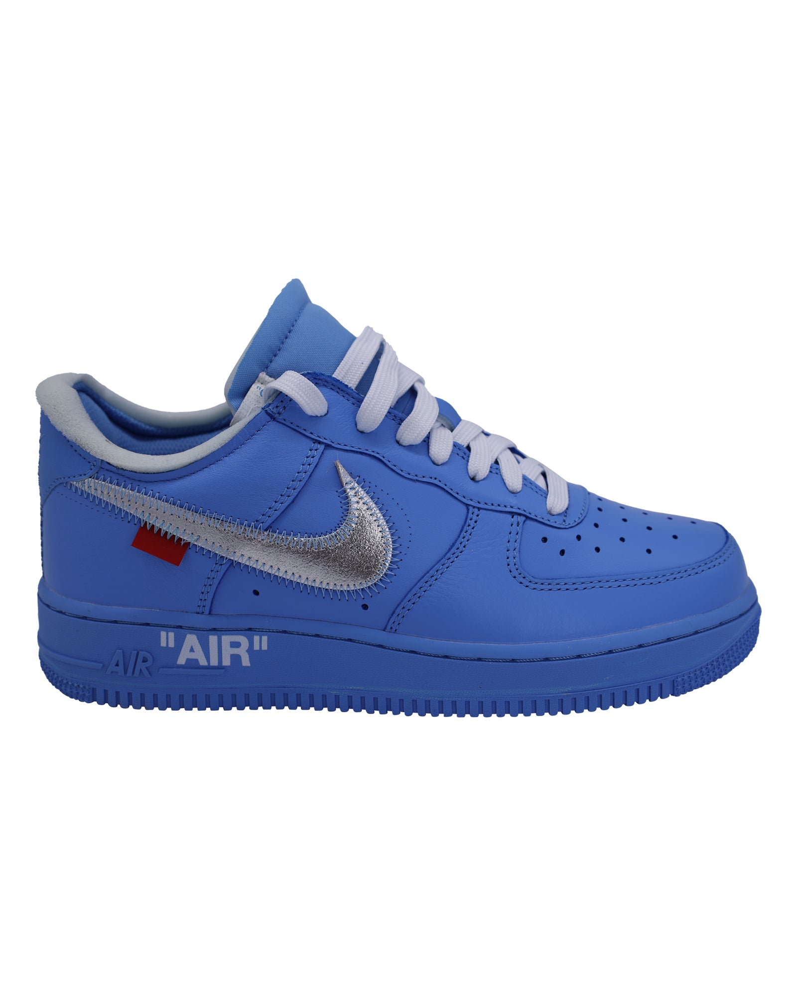 2604 Nike x Off White Air Force 1 Low '07 "MCA University Blue" Sneakers in Blue Leather