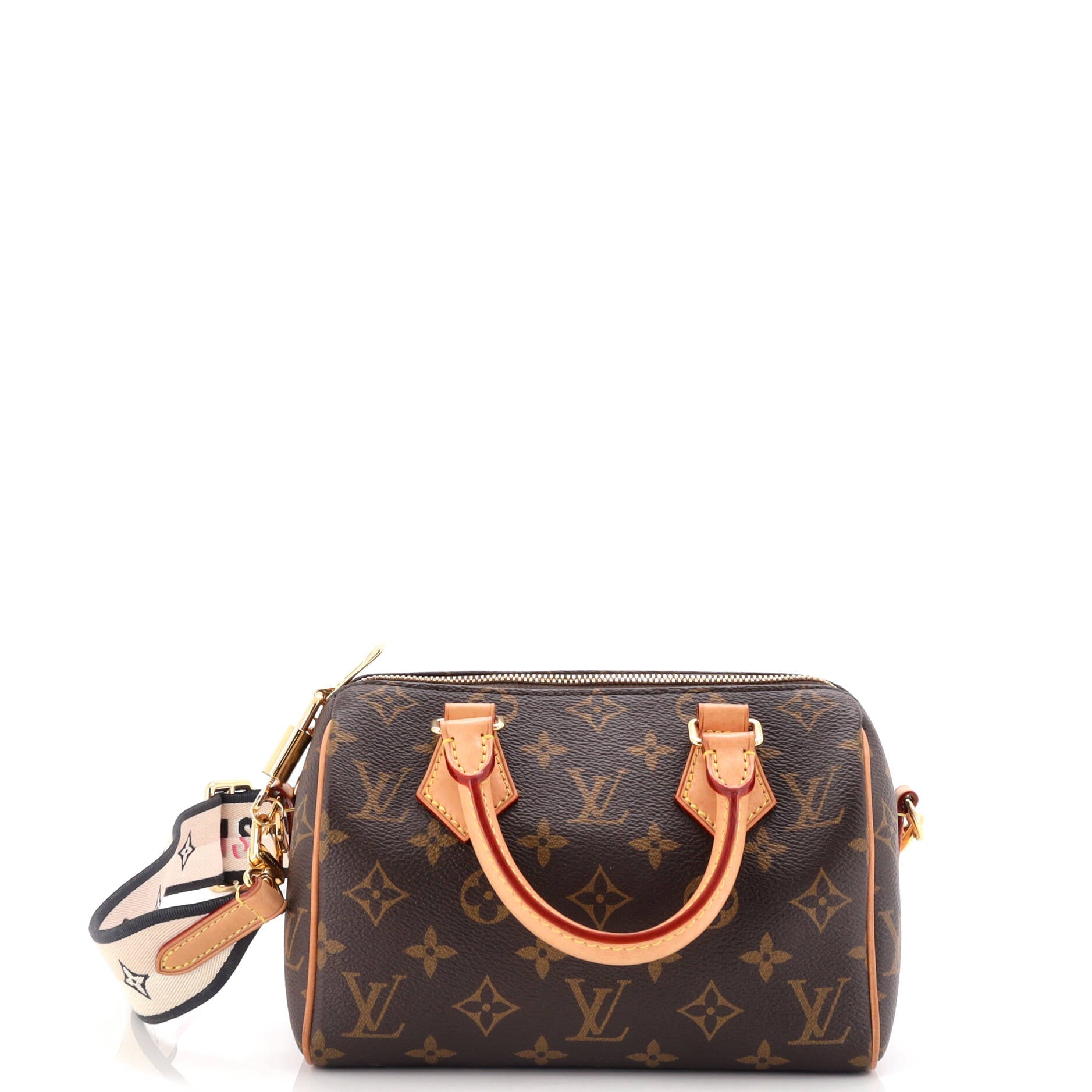 2860 Speedy Bandouliere Bag Monogram Canvas 20