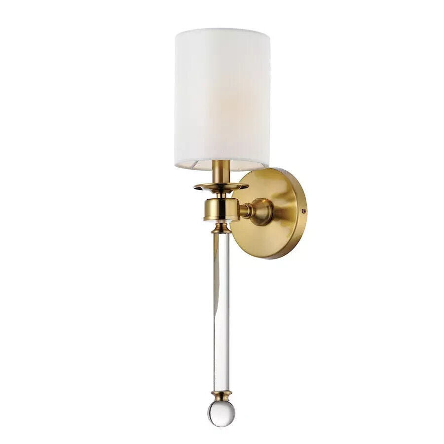 Maxim Lighting Lucent 1 Light Wall Sconce, Heritage/Clear   16109WTCLHR