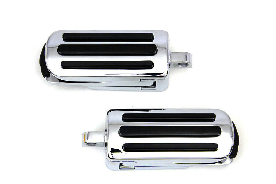 OCP PARTS WAREHOUSE Chrome Footpeg Set with Heel Rest fits Harley Davidson 27 0765