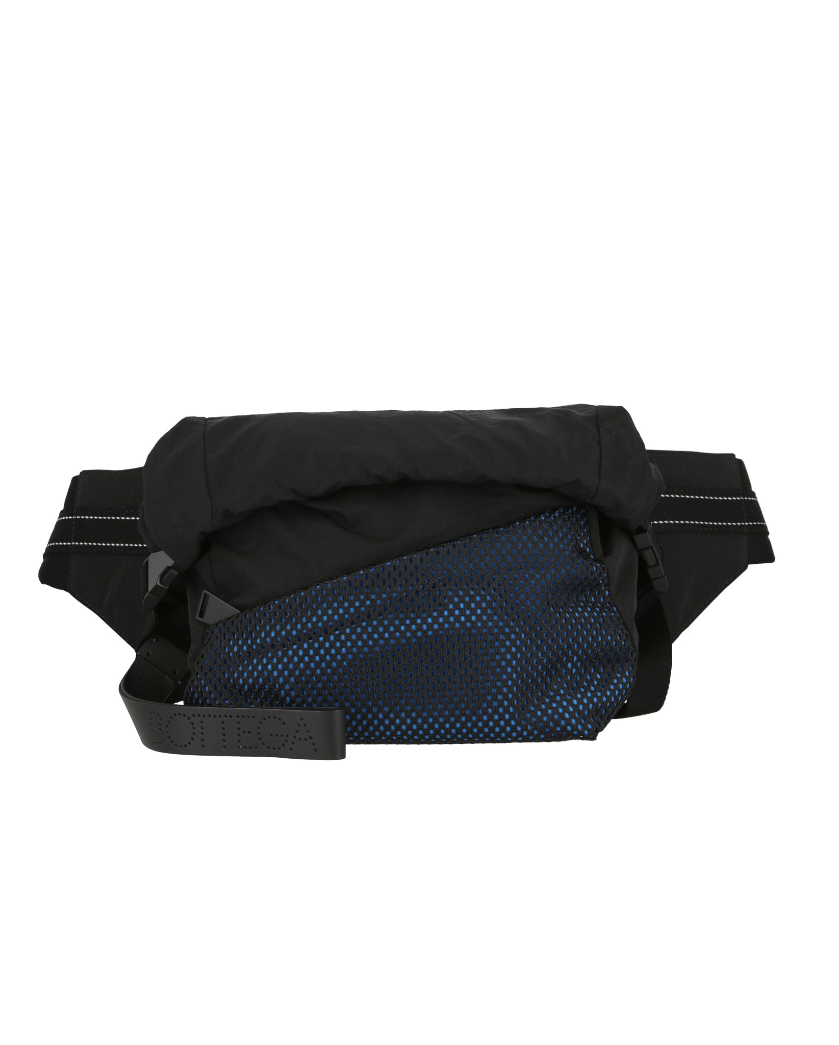 2366 Bottega Veneta Blue and Multicolor Textile and Leather Belt Bag 574353 Vbou1 8679