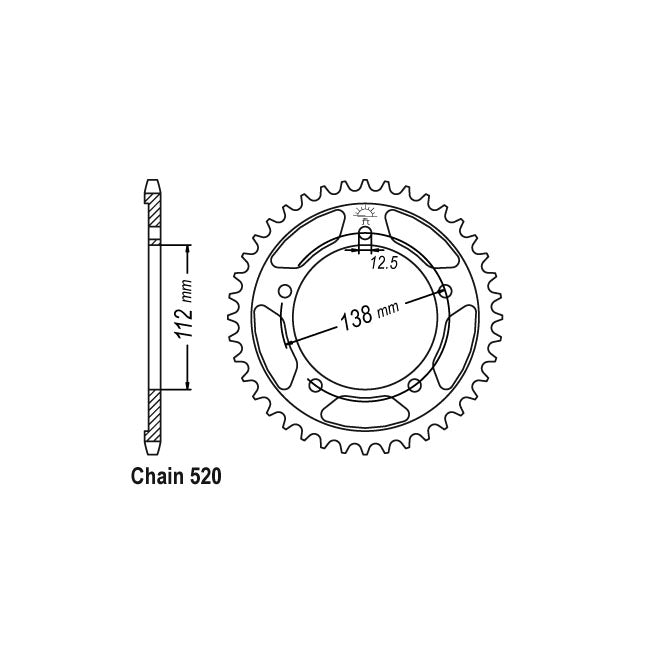 JT SPROCKETS JT rear sprocket 1316.39   Honda: 14 20  NC750 D Integra / DCT