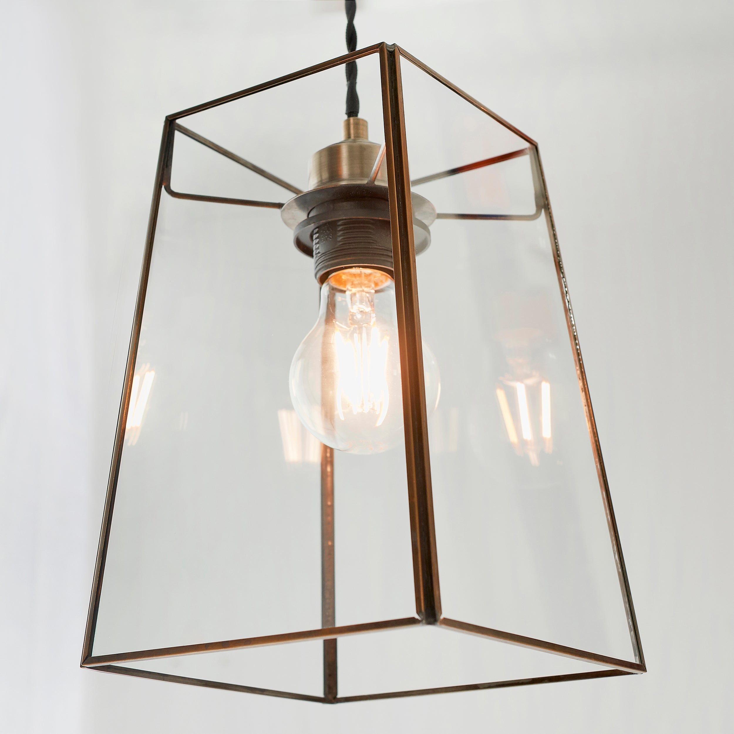 ENDON Beaumont Easy Fit Pendant Light, Antique Brass