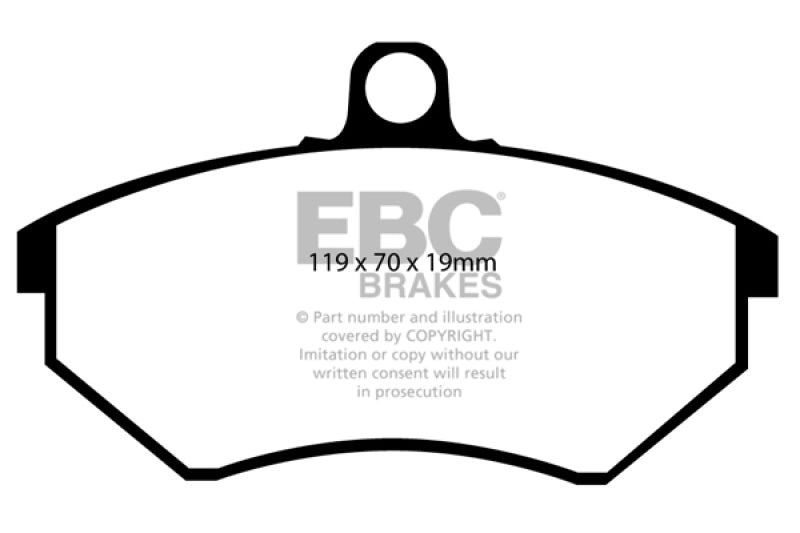EBC 89 93 Volkswagen Corrado 1.8 Supercharged Greenstuff Front Brake Pads