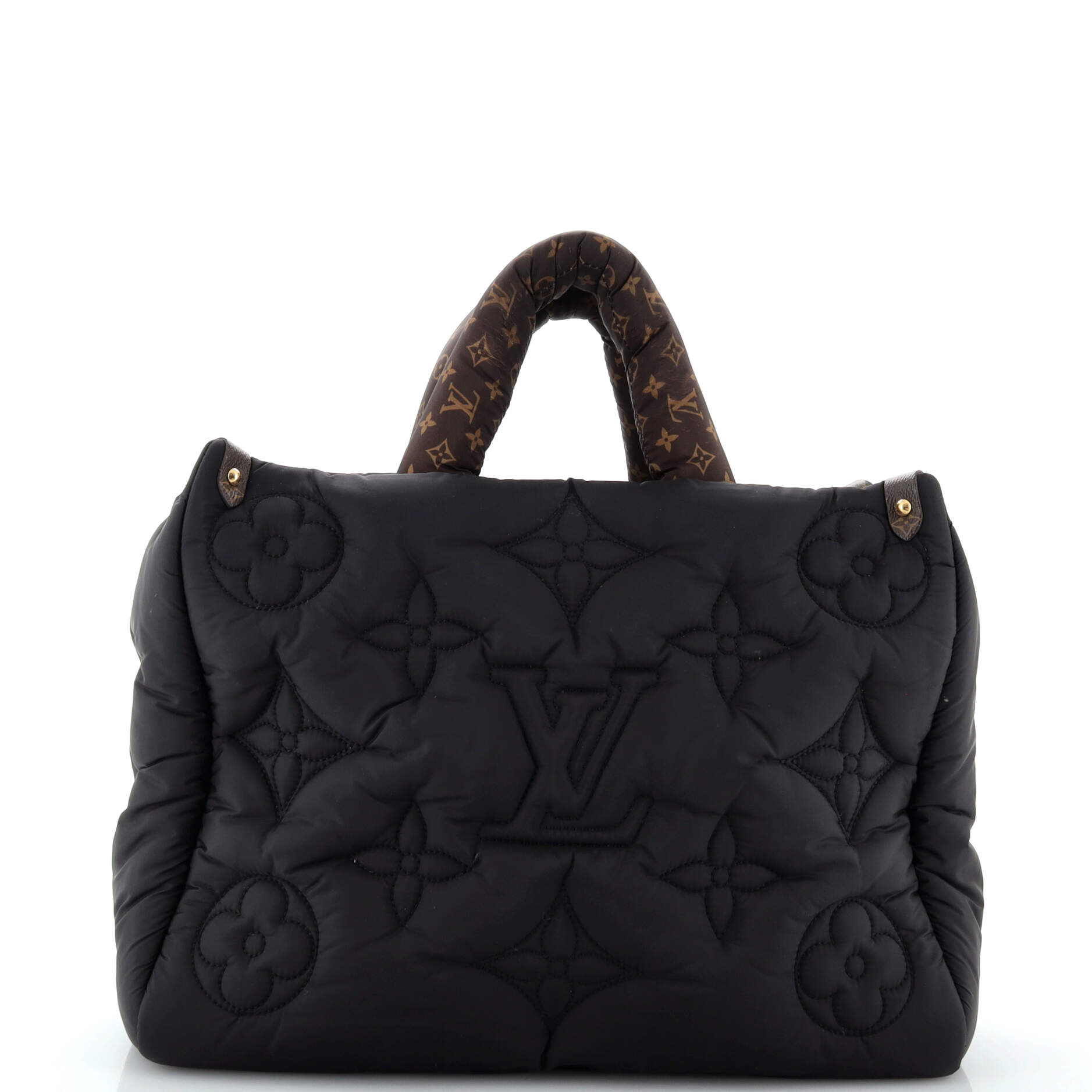 2860 Pillow OnTheGo Tote Monogram Quilted Econyl Nylon MM