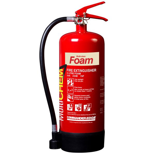 CREST SAFETY SYSTEMS 6 Litre MultiCHEM Foam Extinguisher