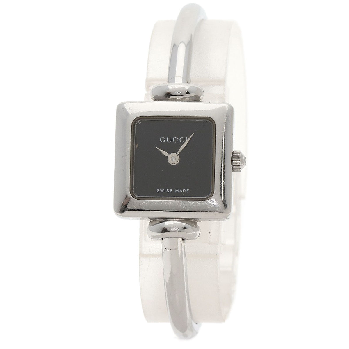 GUCCI Watches Quartz Stainless Steel Silver 1900L black dial