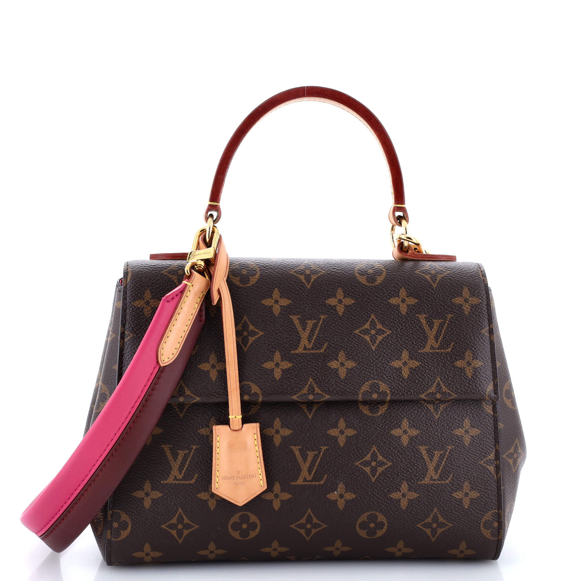 2860 Cluny Top Handle Bag Monogram Canvas BB