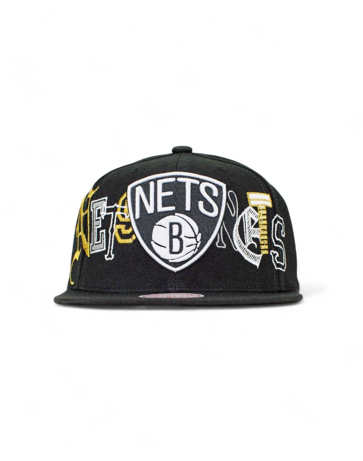 2244 Men's Nba Brooklyn Nets Hype Type Snapback Cap In Black