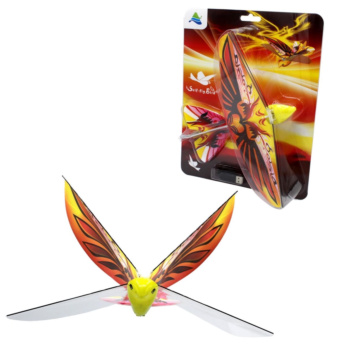 2297 Mukikim  Self Flying E Bird Electronic Flying Bird Toy Drone   Orange