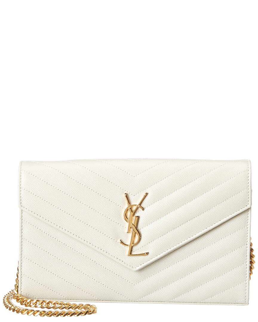 2000 Saint Laurent Monogram Matelasse Leather Wallet On Chain